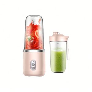Mini Licuadora USB Rosa, Portátil, Recargable, para Jugos de Frutas, con Doble Vaso, Lista para Enviar - Product Image 1