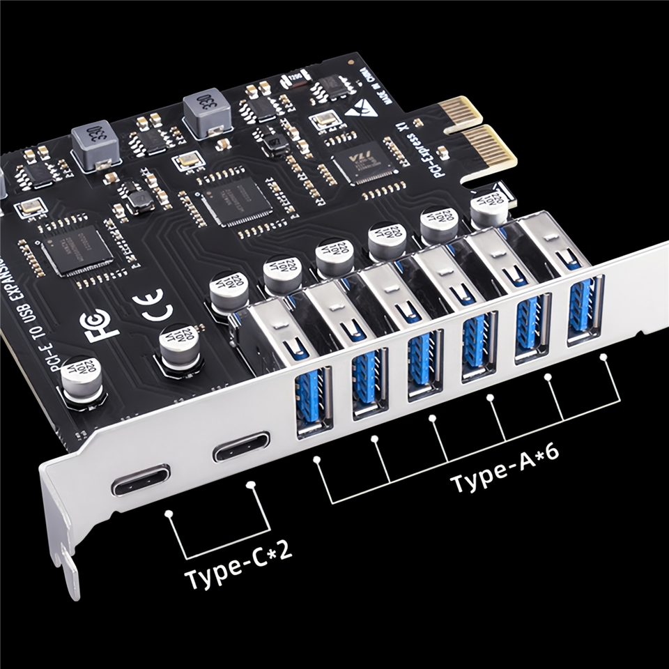 Riser PCI Express 1 port PCIe 8x 16x - Rigide Très compact Riser PCI Express 1 port PCIe 8x 16x - Rigide Très compact