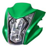 Ensemble de carénage de phare TCMT compatible avec Kawasaki ER6N ER-6N 2012-2016, carénage avant vert pour moto