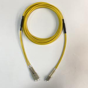 PVC铠装单模双芯光纤跳线 4mm 粗黄色 UV打印机照相机 LC to LC-FC-SC - Product Image 2