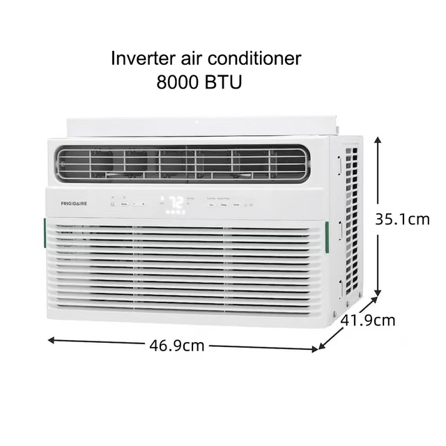 Smart Control Inverter 1 HP Air Conditioner All-in-One Very Quiet Portable Window Unit Household Appliances-All Electric Source