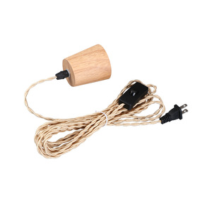 Kit <span class=keywords><strong>de</strong></span> cordon <span class=keywords><strong>pour</strong></span> suspension en bois avec prise US EU UK, câble <span class=keywords><strong>de</strong></span> <span class=keywords><strong>lampe</strong></span> en bois, éclairage en corde torsadée, douille E26 E27, <span class=keywords><strong>crochet</strong></span> <span class=keywords><strong>de</strong></span> suspension, luminaire <span class=keywords><strong>de</strong></span> plafond - Product Image 1