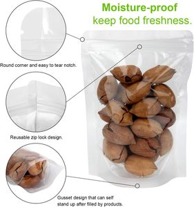 Sáng Tạo 16*24 + 4Cm Rõ Ràng Trong Suốt Mylar Chân Không Con Dấu Túi 2000Pcs Đứng Nhựa Dây Kéo Túi Pet Loại Zip Khóa Gói - Product Image 5