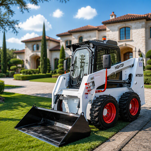 รถตักล้อยางขนาดเล็ก HTS50 Mini Skid Steer Compact Dingo พร้อมห้องโดยสาร สำหรับงานก่อสร้างและฟาร์ม ใช้เครื่องยนต์ EPA 5 - Product Image 1