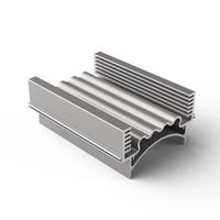Amplificador de Audio de alta calidad para coche, perfil de aluminio de extrusión de disipador de calor, funda amplificadora, disipador de calor del chasis