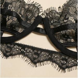 American <span class=keywords><strong>2020</strong></span> Estilo caliente Ropa interior sexy Pestañas Tira de encaje sexy Bobina de acero Conjunto de 3 piezas - Product Image 5