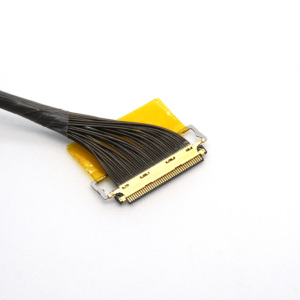 Cabo de Tela LVDS Personalizado de Fábrica 204530-040T-01 40 Pinos com Passo de 0,5mm, Chicote de Fiação Micro Coaxial para Terminal de Autoatendimento e Painel PC - Product Image 2