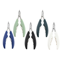 Zexin Pince à ongles pour enfants Chicknose Dolphin avec manches en acier inoxydable et en plastique pour pédicure et soin des ongles des orteils