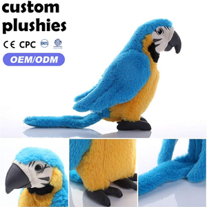 Peluche de Loro Realista Multicolor Verde <span class=keywords><strong>Rojo</strong></span> <span class=keywords><strong>Azul</strong></span>, Juguete de Pájaro Súper Suave, Muñeco de Peluche, Regalos para Niños, 9.8 Pulgadas - Product Image 2