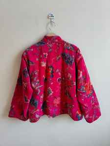 Chaqueta Bomber Clásica de Terciopelo Reversible con Estampado de Jungla Marrón, Ecológica, Transpirable, con Relleno 100% Algodón - Product Image 5