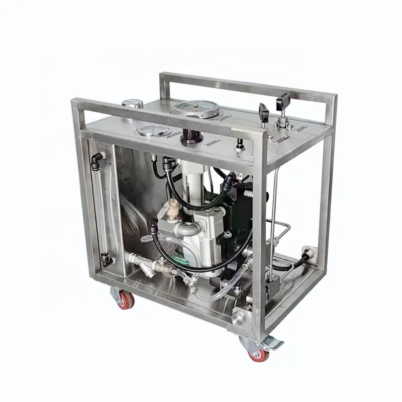Mesin penguat cairan pneumatik 4000bar tekanan tinggi --- sistem pompa penguat air LBS-G400