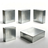 Caja de Conexiones Eléctricas de Acero Galvanizado 300x300x105mm, Caja Metálica Impermeable para Proyectos Eléctricos y Conexiones de Cableado