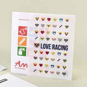 Brochure imprimée sur une seule page en forme de L A4 personnalisée avec couverture rigide et jeu de fichiers d'animation de dessins animés sérigraphie de stockage de logos - Product Image 2