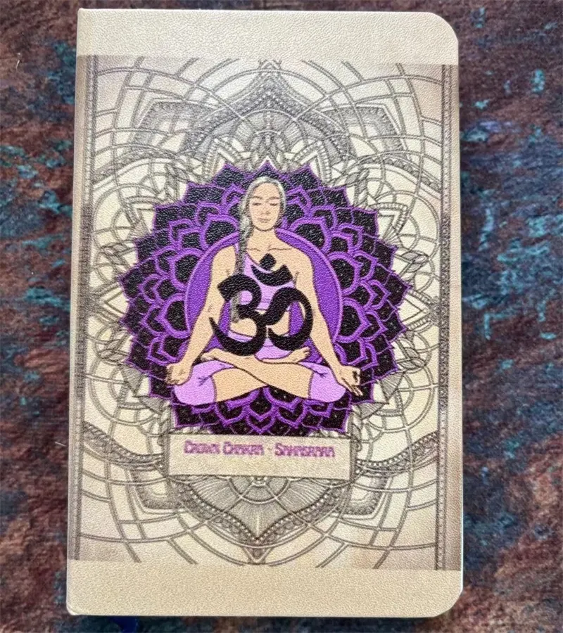 Caderno espiritual cristal do yoga do padrã<span class=keywords><strong>o</strong></span> personalizado 7 chakra