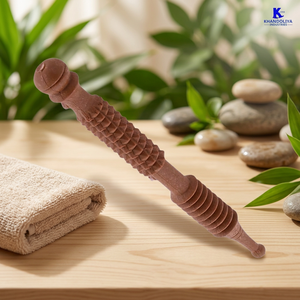 Rodillo masajeador de mano de madera para terapia de acupresión, herramienta para relajación muscular profunda y alivio del dolor corporal - Product Image 3