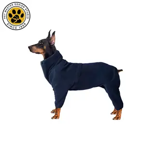 SinSky pakaian anjing kustom pakaian bulu Polar katun empat sudut tebal musim gugur dan musim dingin untuk anjing besar