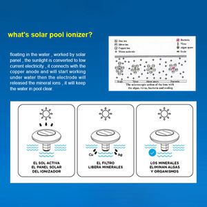 Ionizador Solar Autolimpiante para Piscinas con Componentes de Cobre y Titanio, Venta Directa de Fábrica, Sistema para Piscinas de Jardín - Product Image 6