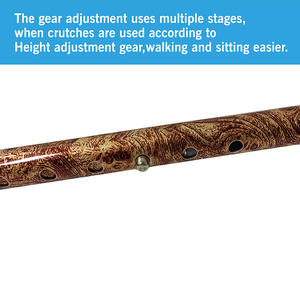 Adjustable Floral Aluminum <strong>Medical</strong> Walking Cane Ergonomic Anti-Slip Sturdy Base <strong>Telescope</strong> Design for Rehabilitation Therapy - Product Image 3