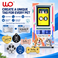 Machine de gravure laser intelligente pour étiquettes d'identification d'animaux de compagnie, pour créer des étiquettes personnalisées anti-perte pour chiens et chats