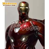 Statue en résine en promotion : Sculptures grandeur nature Iron Man, Spiderman et Hulk de films Marvel pour la décoration commerciale et de Noël