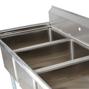 Fregadero de cocina comercial grande de acero inoxidable - Product Image 5
