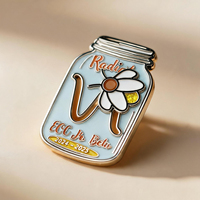 Pin de Solapa Cuadrado Personalizado de Esmalte Suave con Diseño de Robot y Placa de Circuito Fundida a Presión, Temática de Logro Tecnológico
