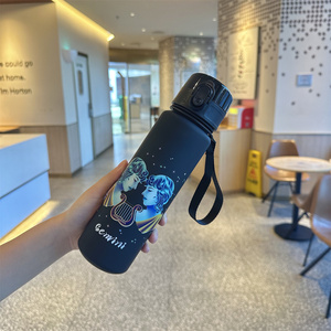 Logo personnalisé 1L Sport Fitness bouteille d'eau de qualité alimentaire couvercle en plastique potable directe pour les jeunes école randonnée pour les activités de plein air - Product Image 2