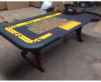 Nappe de table de mise en page de roulette "0" "00" sur mesure pour casino
