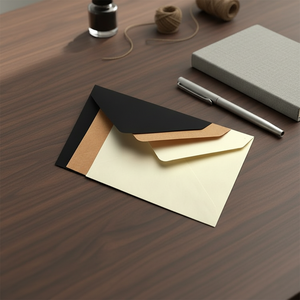 <span class=keywords><strong>Enveloppes</strong></span> en papier de luxe personnalisées de style occidental pour l'envoi de cartes postales et de mariage en gros - Product Image 4