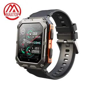 Maxtop China Supplier Manufacturer Custom Logo 2021 Fashion Oem Odm Full Touch Screen Luxury Stainless Steel Bracelet Smartwatch