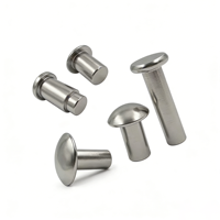 Fabricant chinois YUHUI, Rivet plein sur mesure 1/4 X 1/2 8mm M10 en acier inoxydable, finition brillante, Grade 8.8, plage de serrage 1-2