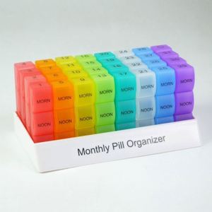 Boîtes de rangement en plastique colorées, directement de l'usine, en matériau PP, en forme de tiroir, pour la gestion des pilules - Product Image 3