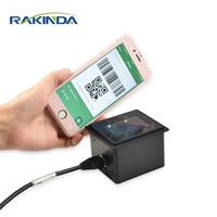 Escáner de código QR programable automático de montaje fijo OEM RD4500 módulo Lector de código de barras de escaneo automático resistente 2D RS232 USB en Stock