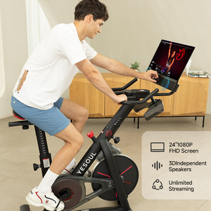 Bicicleta de Ciclismo Indoor Profesional para Fitness, Uso Doméstico, Control Magnético de Acero, Pantalla LCD, Transmisión por Correa, Alta Calidad, <span class=keywords><strong>YESOUL</strong></span> 120 kg - Product Image 3