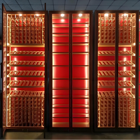 Armoire à vin multifonction moderne en acier inoxydable Da Casa, cave à vin, buffet, étagères à vin