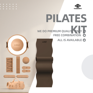 Набор для фитнеса: кольцо для пилатеса, мяч для йоги, силиконовые утяжелители для лодыжек, эластичная лента для растяжки, с возможностью нанесения логотипа - Product Image 6