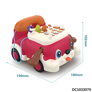 Perro personalizado al por mayor educación de la primera infancia juguetes de aprendizaje niños jugando música eléctrica teléfono móvil de plástico de juguete para niños - Product Image 6