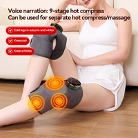 Beheiztes Knie-Massagegerät mit Infrarotwärme und Hochfrequenzvibration 3-Stufig Einstellbare Temperatur Kabellose Kniebandage