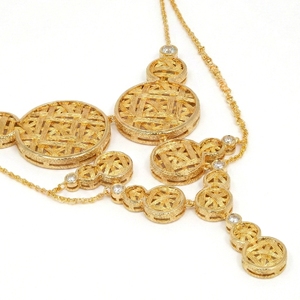 [งานแสดงเครื่องประดับนานาชาติฮ่องกง] สร้อยคอทองคำรูปน้ำเต้าทำจากไม้ไผ่ทอมือ เครื่องประดับสัญลักษณ์มงคลแบบจีนสำหรับใช้ในชีวิตประจำวัน - Product Image 2