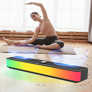 <span class=keywords><strong>Barre</strong></span> <span class=keywords><strong>de</strong></span> <span class=keywords><strong>son</strong></span> avec lumière RGB Bluetooth 5.3 Haut-parleur avec lumières LED <span class=keywords><strong>Barre</strong></span> <span class=keywords><strong>de</strong></span> <span class=keywords><strong>son</strong></span> sans fil Portable Haut-parleurs Bluetooth pour téléviseur Promotionnel - Product Image 4