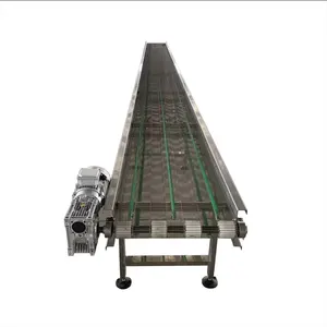 Cake / Bread With Mesh Belt Cooling Conveyor Stainless Steel 304 Flat Flex Wire Mesh Conveyor Belt