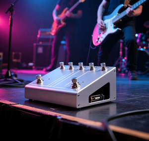 Pédale d'ampli spéciale Overdrive Enigmatic de LEITE Universal Audio, en acier inoxydable usiné CNC - Product Image 2