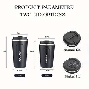 Thermos intelligent avec indicateur de température pour café chaud et froid, bouteille d'eau, tasse isotherme et gobelet pour café froid - Product Image 5