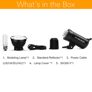 <span class=keywords><strong>Godox</strong></span> <span class=keywords><strong>Sk300II</strong></span> 300ws Gn65 stroboscope de studio professionnel avec système <span class=keywords><strong>Godox</strong></span> 2.4G sans fil X intégré offre une prise de vue créative - Product Image 3