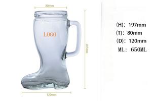 Vaso <span class=keywords><strong>de</strong></span> <span class=keywords><strong>cerveza</strong></span> <span class=keywords><strong>de</strong></span> gran capacidad <span class=keywords><strong>para</strong></span> fiesta con logotipo personalizado <span class=keywords><strong>de</strong></span> 650ml con asa <span class=keywords><strong>para</strong></span> cóctel <span class=keywords><strong>de</strong></span> Bar - Product Image 4