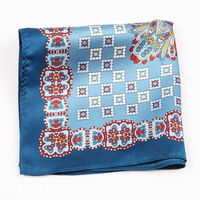 Produits phares 2026 : Foulard en soie imprimé pour femme, vente en gros, assurance qualité, 30*30cm, pochette de costume en pure soie