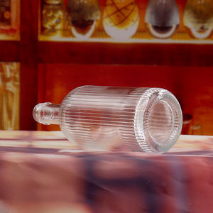 200ml 375ml 750ml <span class=keywords><strong>1L</strong></span> vide <span class=keywords><strong>rhum</strong></span> whisky vodka esprit <span class=keywords><strong>bouteille</strong></span> de liqueur en verre avec liège pour liqueur whisky - Product Image 2