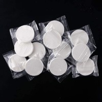 Portable Outdoor Travel Camping Non-Woven Plaid Round Disposable Soft Durable Compressed Hotel Use Towel
