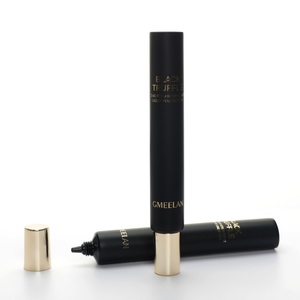 Tube cosmétique vide de luxe noir de 30 ml pour essence contour des yeux, avec tête applicatrice, pour crème contour des yeux personnalisée – Vente en gros - Product Image 4