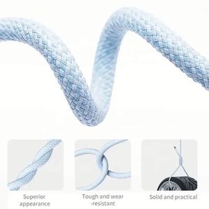 1M 2M Nylon Charger <b>Cable</b> 60W PD Quick <b>Charging</b> <b>Type</b> <b>C</b> to <b>Type</b> <b>C</b> Mobile Phone Data <b>Cable</b> for IPh 15 - Product Image 3